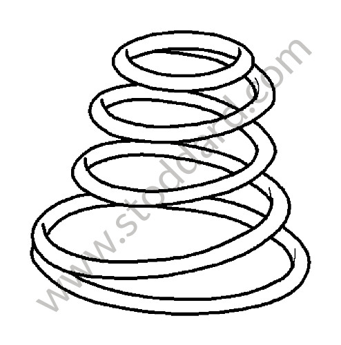 99734353147504 - COIL SPRING for Porsche 997 09-12 &bull; 2009 &bull; 997 C2 &bull; Cabrio &bull; Pdk Gearbox