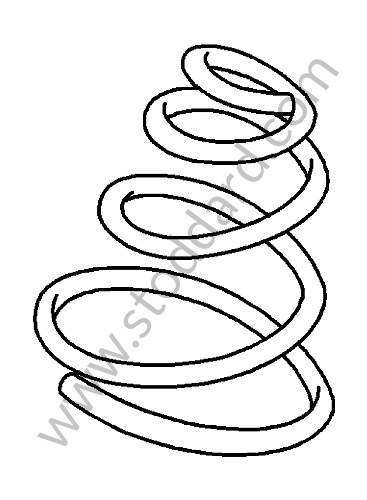 99734353336504 - COIL SPRING for Porsche 997 09-12 &bull; 2009 &bull; 997 C4 &bull; Targa &bull; Manual Gearbox, 6 Speed