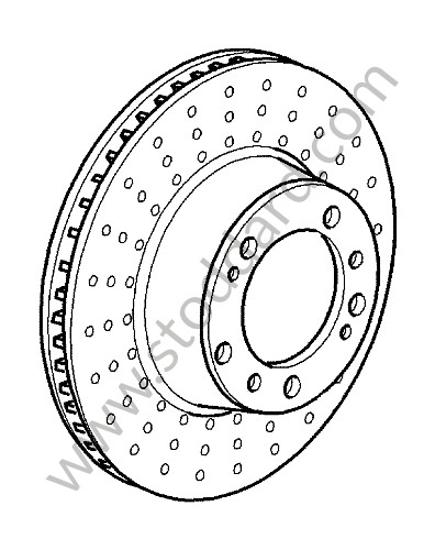 99735103197 - BRAKE DISC for Porsche 997 Turbo 10-13 &bull; 2011 &bull; 997 Gt2 Rs &bull; Coupe &bull; Manual Gearbox, 6 Speed