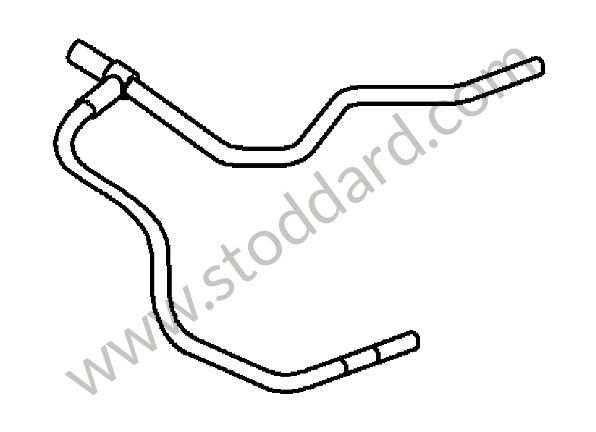 99742319101 - FEED LINE for Porsche 997 09-12 &bull; 2010 &bull; 997 Sport Classic &bull; Coupe &bull; Manual Gearbox, 6 Speed