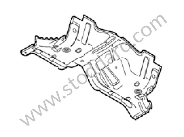 99750194901GRV - SEAT WELL for Porsche 997 Turbo 10-13 &bull; 2011 &bull; 997 Gt2 Rs &bull; Coupe &bull; Manual Gearbox, 6 Speed
