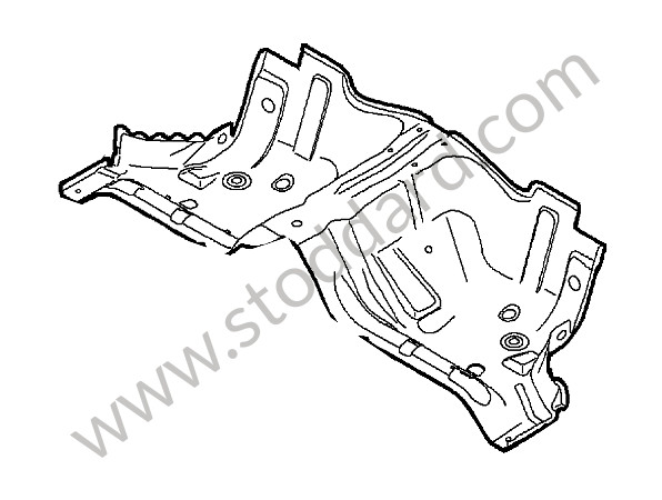 99750194901GRV - SEAT WELL for Porsche 997 Gt3 / Gt3-2 &bull; 2007 &bull; 997 Gt3 Rs 3.6 &bull; Coupe &bull; Manual Gearbox, 6 Speed