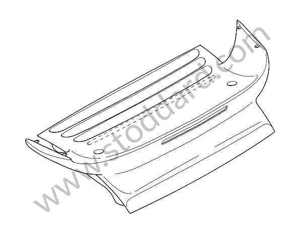 99751222103 - LID for Porsche 997 Turbo 10-13 &bull; 2012 &bull; 997 Turbo &bull; Cabrio &bull; Manual Gearbox, 6 Speed