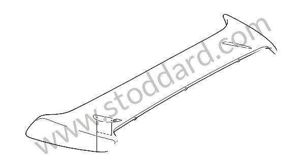 99751226181 - REAR SPOILER for Porsche 997 Turbo 10-13 &bull; 2011 &bull; 997 Gt2 Rs &bull; Coupe &bull; Manual Gearbox, 6 Speed