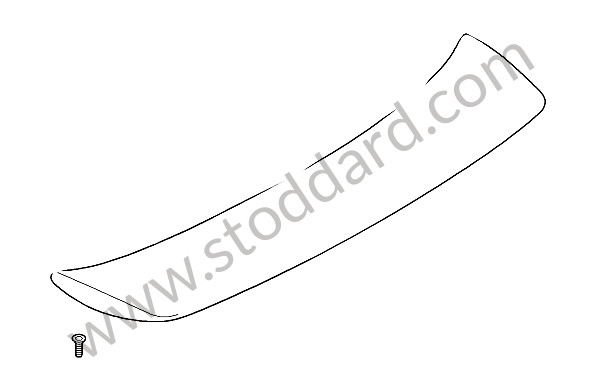 99751226103 - REAR SPOILER for Porsche 997 Turbo 10-13 &bull; 2010 &bull; 997 Turbo &bull; Cabrio &bull; Manual Gearbox, 6 Speed