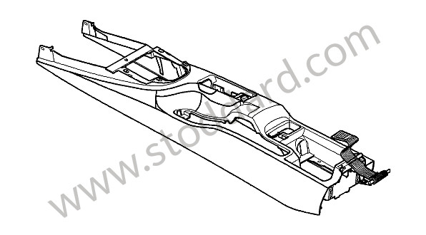 997553980642B5 - CENTRE CONSOLE for Porsche 997 Gt3 / Gt3-2 &bull; 2010 &bull; 997 Gt3 3.8 &bull; Coupe &bull; Manual Gearbox, 6 Speed