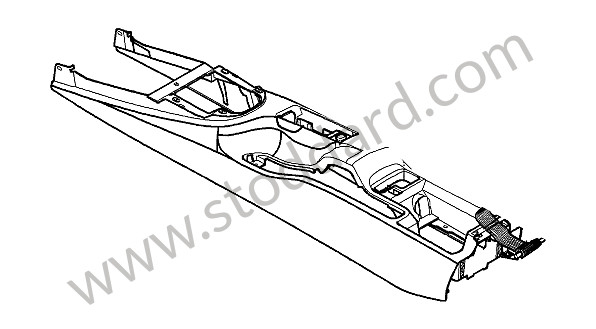 9975539806492U - CENTRE CONSOLE for Porsche 997 Gt3 / Gt3-2 &bull; 2007 &bull; 997 Gt3 3.6 &bull; Coupe &bull; Manual Gearbox, 6 Speed