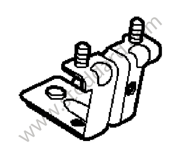99761814300 - SUPPORT for Porsche 997 09-12 &bull; 2011 &bull; 997 C4 Gts &bull; Cabrio &bull; Manual Gearbox, 6 Speed