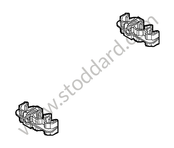 99950726340 - CABLE HOLDER for Porsche 997 09-12 &bull; 2012 &bull; 997 C2S &bull; Cabrio &bull; Pdk Gearbox