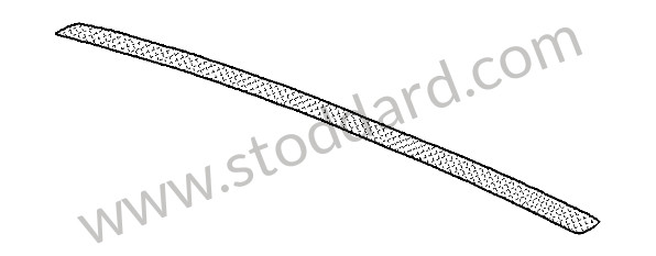 00004320744 - FELT STRIP for Porsche 997 Turbo 10-13 &bull; 2010 &bull; 997 Turbo &bull; Cabrio &bull; Manual Gearbox, 6 Speed