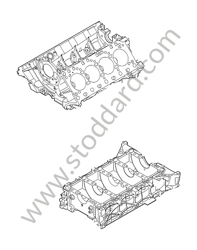 00004320745 - CRANKCASE for Porsche Cayenne 957 07-10 &bull; 2009 &bull; Turbo S &bull; Automatic Gearbox