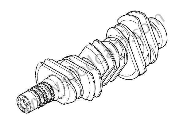 9A110207720 - CRANKSHAFT for Porsche 997 09-12 &bull; 2010 &bull; 997 C2S &bull; Cabrio &bull; Pdk Gearbox