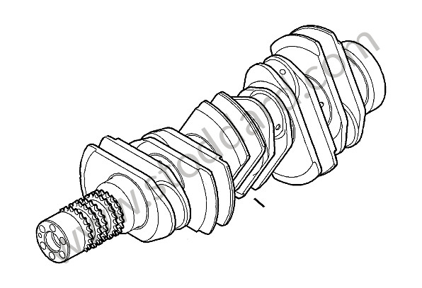9A110207720 - CRANKSHAFT for Porsche Cayman 987C 09-12 &bull; 2009 &bull; Cayman 2.9 &bull; Manual Gearbox, 6 Speed