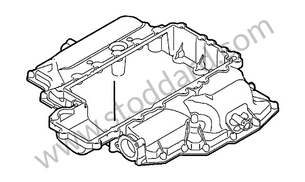 9A110703101 - OIL PAN for Porsche Boxster 987 09-12 &bull; 2009 &bull; Boxster 2.9 &bull; Cabrio &bull; Manual Gearbox, 6 Speed