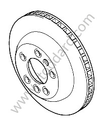 BRAKE DISC TO ORDER PARTS YOU MUST VERIFY THE OPTION CODES OF YOUR AUTO (NO PARTS RECOVERY) / CERAMIC / 380 MM / FRONT LEFT / OPTION: FRONT DISC BRAKE DISC DIAMETER 20 INCH  (380MM) BRAKE CALLIPER PAINTED YELLOW ( PCCB ) (Option code: I1LX) (95835103152)