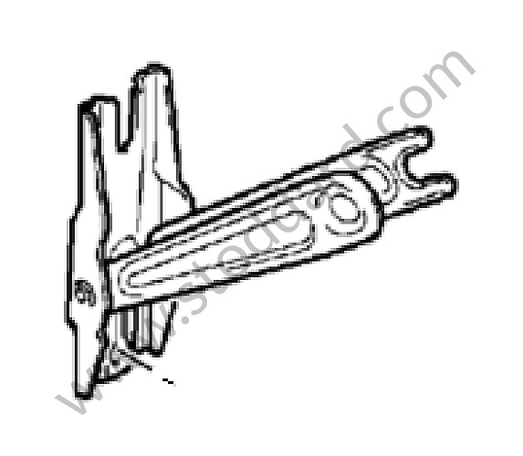 95542316511 - BRACKET for Porsche Cayenne 955 03-06 &bull; 2003 &bull; Cayenne S V8 &bull; Manual Gearbox, 6 Speed