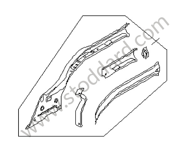 98750117802GRV - BRACKET for Porsche Cayman 987C 06-08 &bull; 2006 &bull; Cayman S 3.4 &bull; Manual Gearbox, 6 Speed