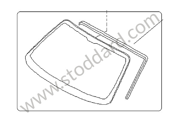 98754191118 - WINDSCREEN for Porsche Boxster 987 05-08 &bull; 2005 &bull; Boxster 2.7 &bull; Cabrio &bull; Manual Gearbox, 5 Speed