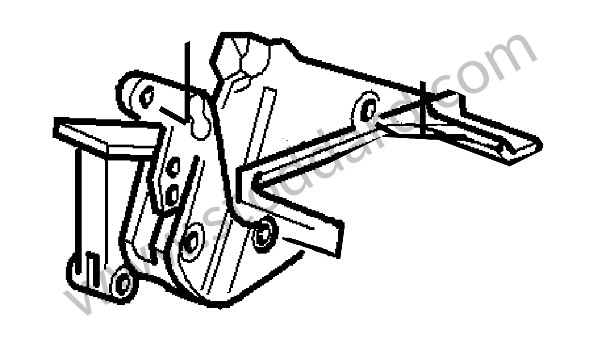 98756144301 - CONVERTIBLE TOP SUPPORT for Porsche Boxster 987 09-12 &bull; 2012 &bull; Boxster S 3.4 &bull; Cabrio &bull; Manual Gearbox, 6 Speed