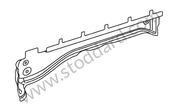 98756176201 - WATER DRAIN PLATE for Porsche Boxster 987 09-12 &bull; 2009 &bull; Boxster 2.9 &bull; Cabrio &bull; Manual Gearbox, 6 Speed