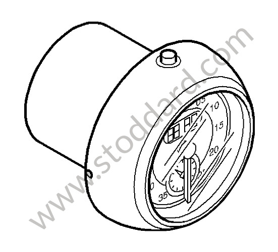 98764131126V05 - STOPWATCH for Porsche Boxster 987 09-12 &bull; 2009 &bull; Boxster 2.9 &bull; Cabrio &bull; Manual Gearbox, 6 Speed