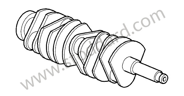 99710202177 - CRANKSHAFT for Porsche 997 Turbo 07-09 &bull; 2007 &bull; 997 Turbo &bull; Coupe &bull; Manual Gearbox, 6 Speed