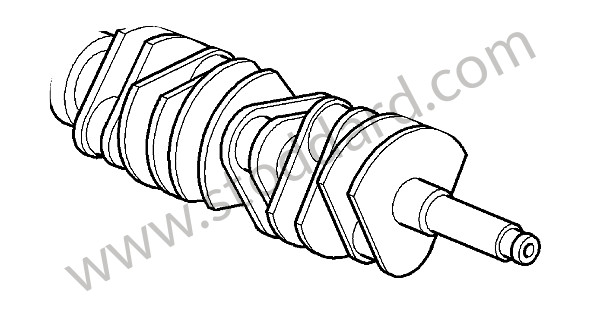 99710202177 - CRANKSHAFT for Porsche 997 Turbo 10-13 &bull; 2011 &bull; 997 Gt2 Rs &bull; Coupe &bull; Manual Gearbox, 6 Speed