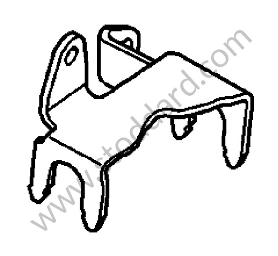99742416510 - BEARING BRACKET for Porsche 997 09-12 &bull; 2010 &bull; 997 C4 &bull; Coupe &bull; Manual Gearbox, 6 Speed