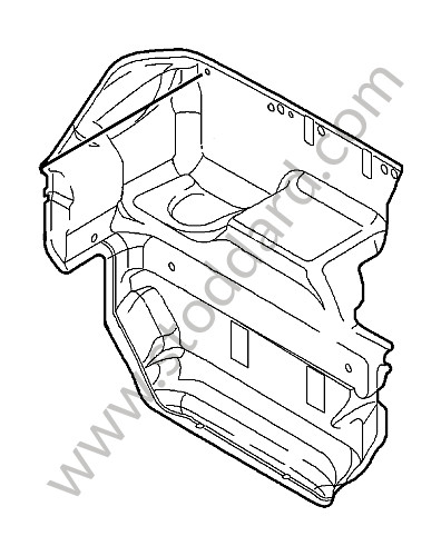 99755105126A31 - LINING for Porsche 997 09-12 &bull; 2009 &bull; 997 C2 &bull; Coupe &bull; Pdk Gearbox