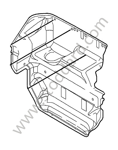 99755105127A31 - LINING for Porsche 997 05-08 &bull; 2005 &bull; 997 C2S &bull; Cabrio &bull; Automatic Gearbox