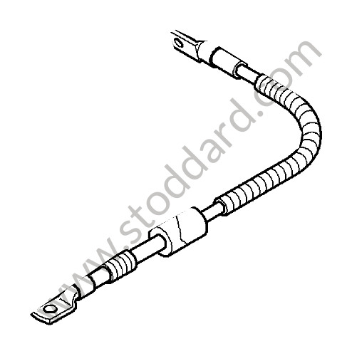99761209025 - CABLE for Porsche 997 09-12 &bull; 2010 &bull; 997 C4S &bull; Targa &bull; Manual Gearbox, 6 Speed