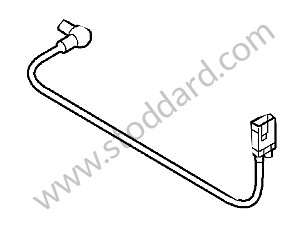CONNECTING LINE Left-hand drive / OPTION: -2008 PCM2, 2009-PCM  3 BASIC MODULE INCL.,RADIO (Option code: I665), OPTION: CD RADIO PORSCHE CDR 30 (Option code: I695) (99761205625)