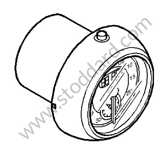 99764130196V05 - STOPWATCH for Porsche 997 Gt3 / Gt3-2 &bull; 2009 &bull; 997 Gt3 3.6 &bull; Coupe &bull; Manual Gearbox, 6 Speed