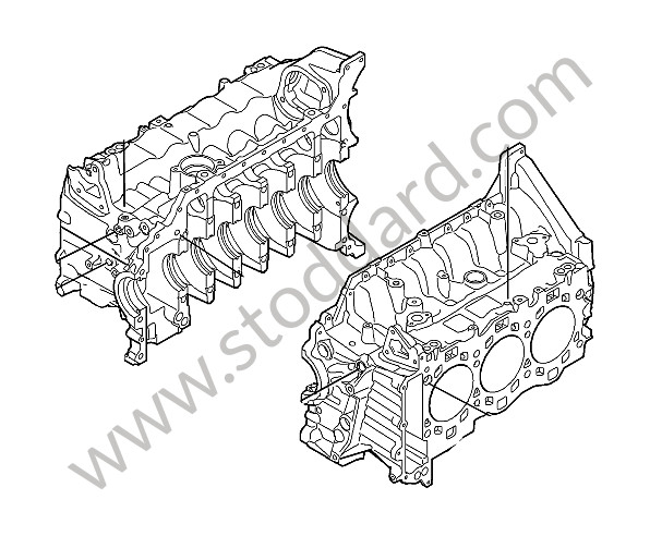 9A110193400 - CRANKCASE for Porsche Cayman 987C 09-12 &bull; 2012 &bull; Cayman R &bull; Manual Gearbox, 6 Speed