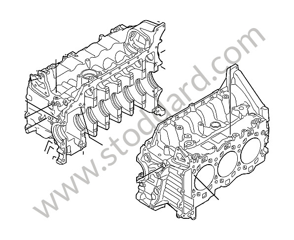 9A110193800 - CRANKCASE for Porsche 997 09-12 &bull; 2010 &bull; 997 C4S &bull; Targa &bull; Manual Gearbox, 6 Speed