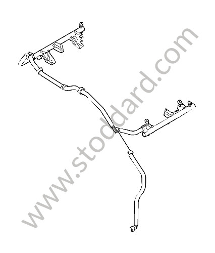 9A111000521 - FUEL COLLECTION PIPE for Porsche Cayman 987C 09-12 &bull; 2012 &bull; Cayman 2.9 &bull; Manual Gearbox, 6 Speed
