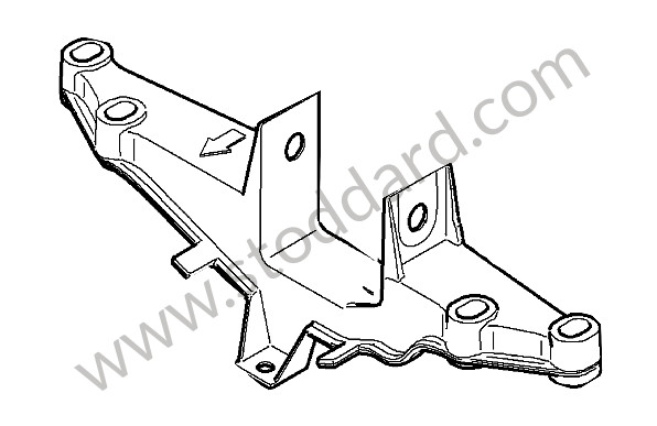 9A137504521 - ENGINE CARRIER for Porsche Cayman 987C 09-12 &bull; 2009 &bull; Cayman 2.9 &bull; Manual Gearbox, 6 Speed