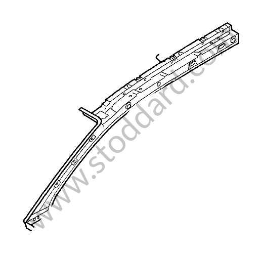 95550228701GRV - ROOF FRAME for Porsche Cayenne 957 07-10 &bull; 2009 &bull; Turbo S &bull; Automatic Gearbox