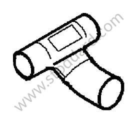 EXHAUST PIPE Without OPTION:  TWIN TAILPIPES BLACK (Option code: I178), Without OPTION:  SPORTS TAILPIPE 987 (Option code: IXLS)