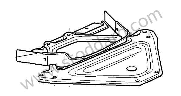 98733116121 - BRACKET for Porsche Boxster 987 09-12 &bull; 2011 &bull; Boxster Spyder 3.4 &bull; Cabrio &bull; Manual Gearbox, 6 Speed