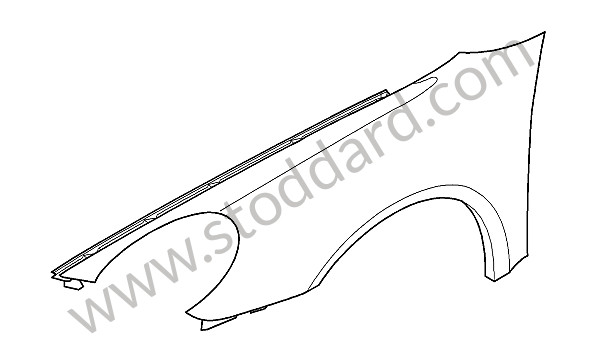 98750303207GRV - WING for Porsche Boxster 987 09-12 &bull; 2009 &bull; Boxster S 3.4 &bull; Cabrio &bull; Pdk Gearbox