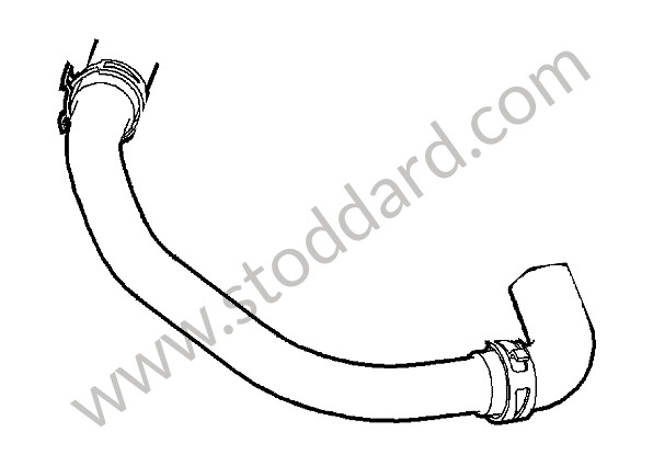99711310791 - AIR HOSE for Porsche 997 Gt3 / Gt3-2 &bull; 2011 &bull; 997 Gt3 Rs 3.8 &bull; Coupe &bull; Manual Gearbox, 6 Speed