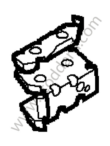 95550262401GRV - HINGE REINFORCEMENT for Porsche Cayenne 957 07-10 &bull; 2009 &bull; Cayenne Diesel &bull; Automatic Gearbox