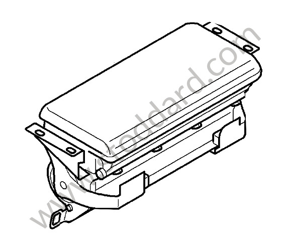 95580307104 - AIRBAG UNIT for Porsche Cayenne 957 07-10 &bull; 2009 &bull; Turbo E81 &bull; Automatic Gearbox