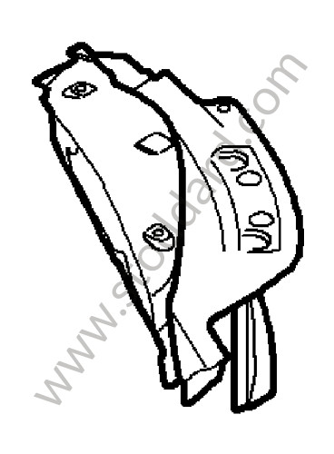 98750216203GRV - FRAME FOR LIGHT for Porsche Boxster 987 09-12 &bull; 2012 &bull; Boxster 2.9 &bull; Cabrio &bull; Pdk Gearbox
