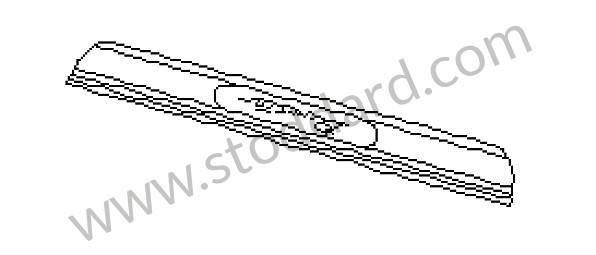 98755198013 - SCUFF PLATE for Porsche Boxster 987 05-08 &bull; 2007 &bull; Boxster S 3.4 &bull; Cabrio &bull; Automatic Gearbox