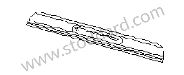 98755198012 - SCUFF PLATE for Porsche Cayman 987C 06-08 &bull; 2008 &bull; Cayman S 3.4 &bull; Manual Gearbox, 6 Speed