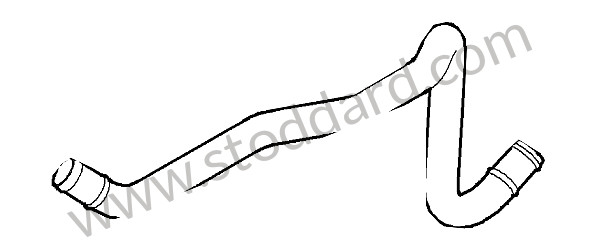 99710625491 - HEATER PIPELINE for Porsche 997 Gt3 / Gt3-2 &bull; 2011 &bull; 997 Gt3 Rs 3.8 &bull; Coupe &bull; Manual Gearbox, 6 Speed