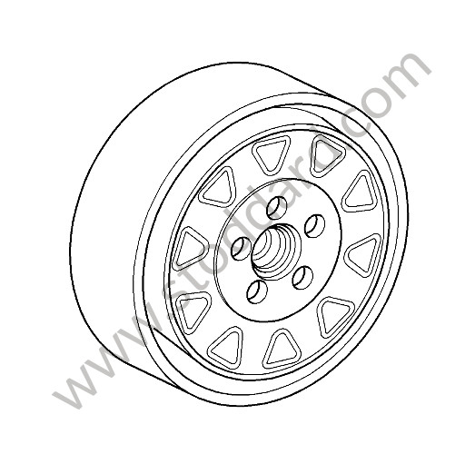 99736205000 - EMERGENCY WHEEL for Porsche 997 Turbo 07-09 &bull; 2007 &bull; 997 Turbo &bull; Coupe &bull; Manual Gearbox, 6 Speed