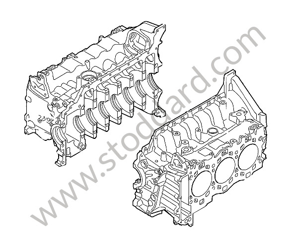 9A110193900 - CRANKCASE for Porsche 997 Turbo 10-13 &bull; 2010 &bull; 997 Turbo &bull; Coupe &bull; Manual Gearbox, 6 Speed